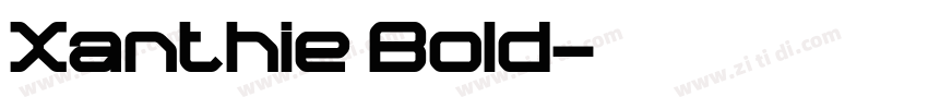 Xanthie Bold字体转换